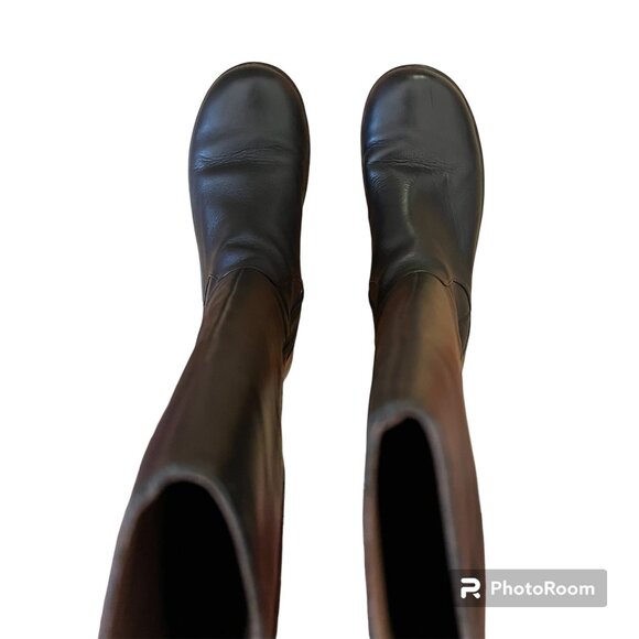 EUC CAMPER Spiral Comet Tall Black Boots US 7M/EU 37 - Picture 7 of 14